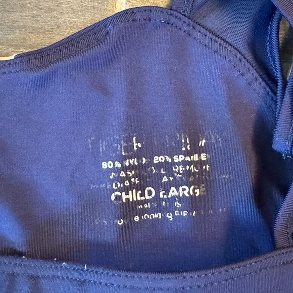 Tiger Friday Navy Blue Child Sports Bra - Child Large - Picture 3 of 3